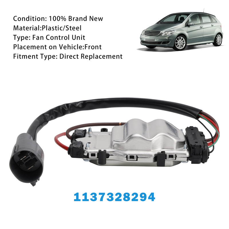 2004–2012 Mercedes-Benz B-Klasse W245 Kühlerlüfter Steuergerät Modul 1137328294 A1698203542