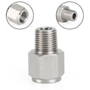 Adaptador de medidor de pressão de óleo de aço inoxidável fêmea de 1/8 "NPT macho para M10x1.0