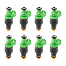 0280150558 42lbs Green Top Racing Fuel Injector 440CC EV1 Turbo 42lb/hr 8 PCS Generic