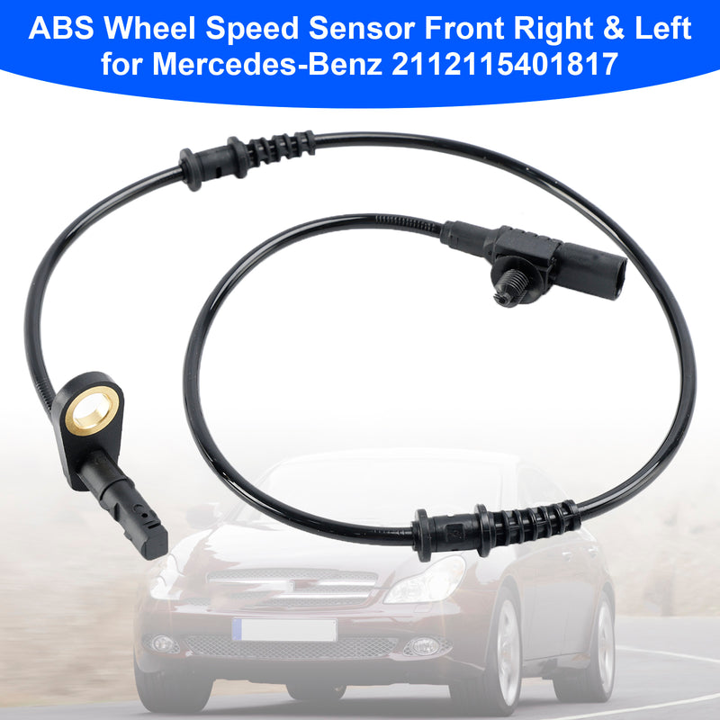Sensor de velocidad de rueda ABS delantero derecho e izquierdo para Mercedes-Benz 2112115401817