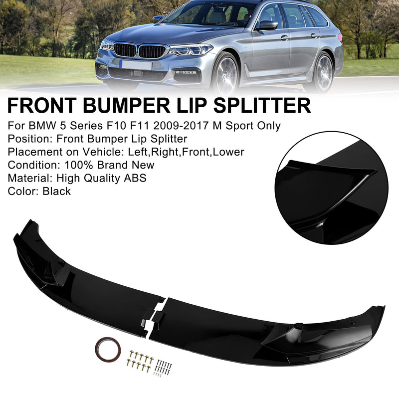 Front Spoiler Lippe Performance Glanz passend für BMW 5er F10 F11 2010-2017