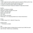 Etuspoilerin suorituskykyinen huulikiilto sopii BMW 5 -sarjan F10 F11 2010-2017 malliin