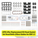 2007-2009 GMC Yukon XL 1500 5.3L 5328CC 325CID V8 OHV, (16 Ventile) AFM Heber Ersatz Kit Kopfdichtungssatz Kopfschrauben Heber Guides Fedex Express Generic