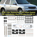 2005-2007 Buick Rainier 5.3L 5328CC 325CID V8 OHV 16 Ventil AFM Heber Ersatz Kit Kopfdichtungssatz Kopfschrauben Heber Führungen Fedex Express Generic