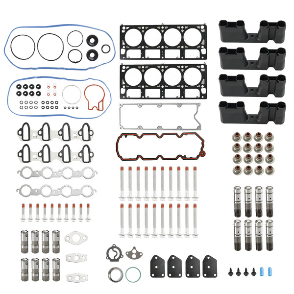 2005-2013 Chevrolet Silverado 1500 5.3L 5328CC 325CID V8 FLEX OHV, (16 ventiler) AFM Lifter Replacement Kit Hodepakningssett Hodebolter Løfteføringer Fedex Express Generisk