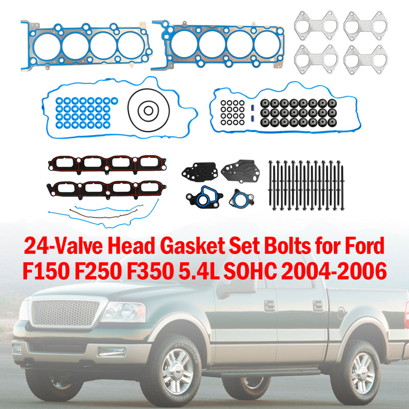 2004-2006 Ford F-150 5.4L 24 KIT DE JUNTA DA CABEÇA DE VÁLVULAS PARAFUSO HS26306PT ES72798