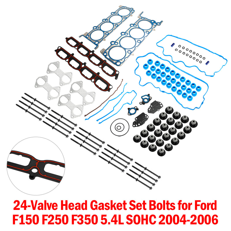 2005-2006 Ford F-250 F-350 Super Duty 5.4L 24Valve Head Junta Kit Parafusos HS26306PT ES72798