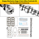 LS1 4,8 5,3 5,7 6,0 6,2 LS Sloppy Mechanics Stage 2 Cam Lifters Pushrods Kit