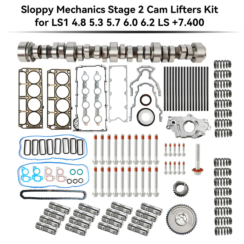 1999-2007 Lastbilar/SUVs 5.3L V-8 Sloppy Mechanics Steg 2 Cam Lifter Kit