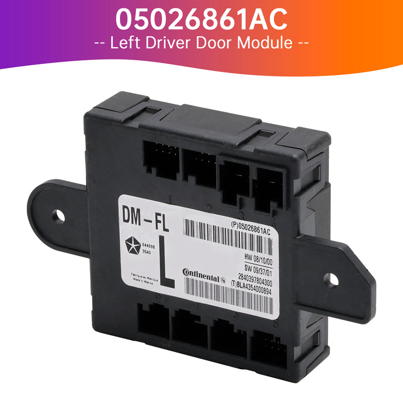 05026861AC Front Left Driver Door Module für Dodge Chrysler 2008-2016