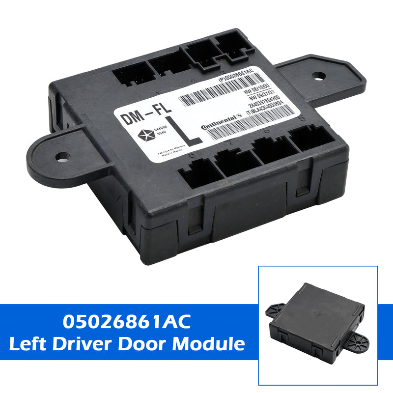 05026861AC Front Left Driver Door Module für Dodge Chrysler 2008-2016