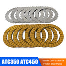 ATC350 ATC450 overføringskasse clutchsett friksjonsstålplater for BMW