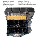 Brandneue Motor Komplettmontage 2TR-FE 4-Zylinder für Toyota Tacoma 2.7L 2005–2015