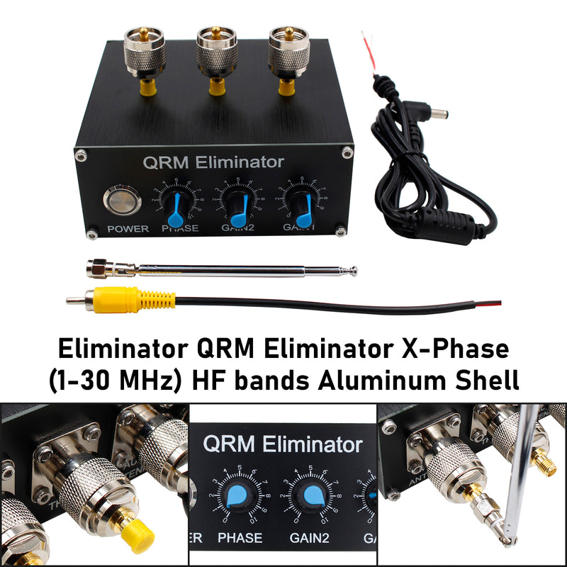 Latest Eliminator QRM Eliminator X-Phase (1-30 MHz) HF-Bänder Aluminiumgehäuse