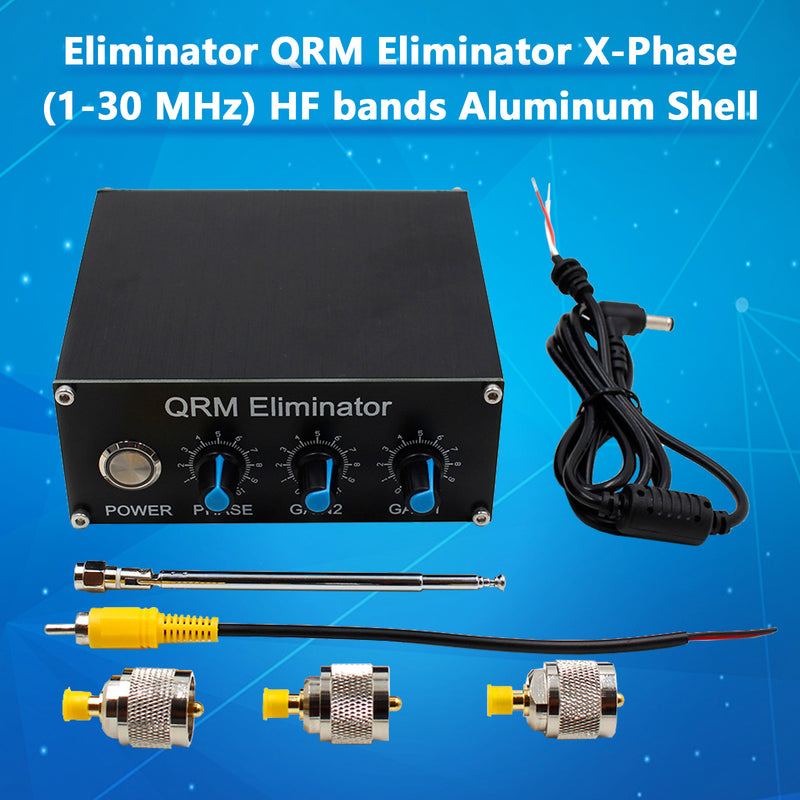 Eliminador de Segunda Geração QRM Eliminator X-Phase (1-30MHz) Caixa de Bandas HF