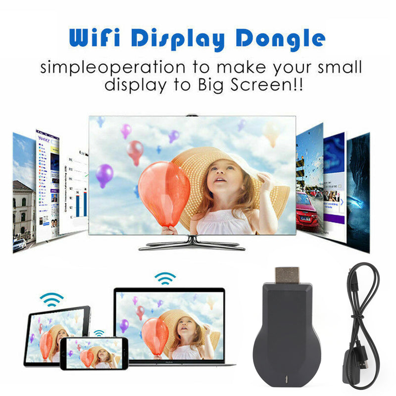 M4+ Air Play HD TV Stick WIFI Mottagare Display Dongle Streamer