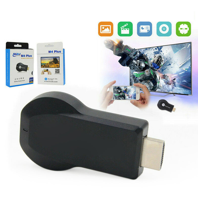 M4+ Air Play HD TV Stick WIFI Mottagare Display Dongle Streamer