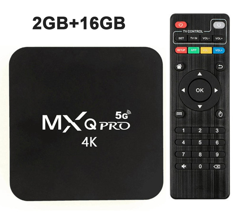 5G Wifi MXQ Pro 4K Ultra HD 64Bit Android Quad Core Smart TV Box Ram 1GB ROM 8GB