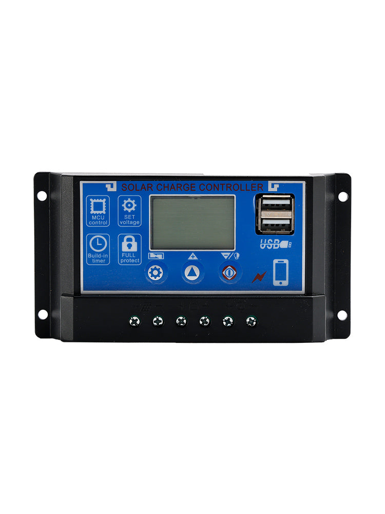 60A regulator ładowania słonecznego Panel kontrolera regulator baterii PWM LCD podwójny USB 12V 24V 36V 48V 60V