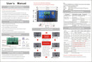 Controlador de carga solar 60A Panel controlador Regulador de batería PWM LCD Dual USB 12V/24V