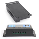 Controlador de carga solar 60A Panel controlador Regulador de batería PWM LCD Dual USB 12V/24V