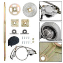 32 "ATV Quad Go Kart Hinterradachse Kit Ritzel Bremsrad Nabe Bremsbaugruppe