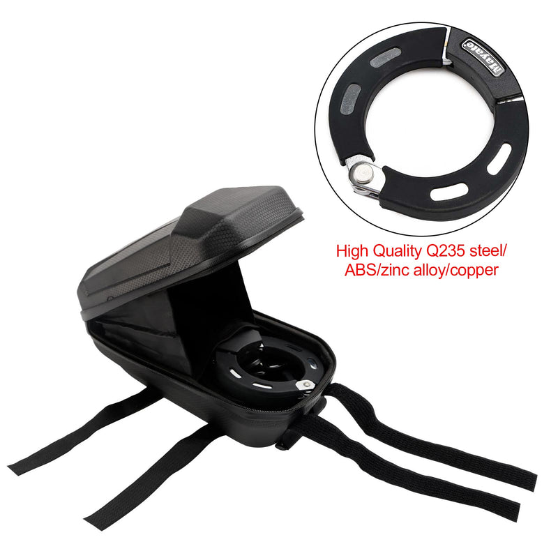 Motorsykkel Sykkel El-scooterlås med nøkkel 60cm Kjedelås Tyverisikring med veske