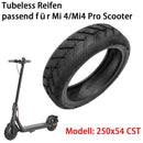 Scooter Pneu Tubeless + Válvula 250x54 CST OEM Substituição Para Xiaomi Mi 4