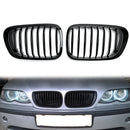 Frontzaun-Grillgitter ABS glänzend schwarzes Netz für BMW E46 2D (1999–2002) 3er Generic