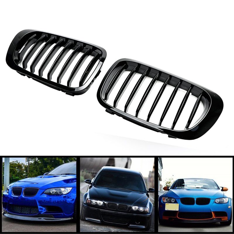 Front gjerde Grille ABS Glossy Black Mesh for BMW E46 2D (1999-2002) 3 Series Generic