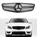Sportlicher Kühlergrill Frontgrill für Mercedes W204 C-Klasse C300 C350 2008-2014 GTR Style Ersatzteil