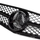 GTR Style Kühlergrill Frontgrill für Mercedes W204 C-Klasse C300 C350 2008-2014 Sportliches Upgrade Hochwertige Qualität