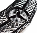 GTR Style Kühlergrill Frontgrill für Mercedes W204 C-Klasse C300 C350 2008-2014 Sportliches Upgrade Hochwertige Qualität