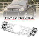 Vordere Stoßstangengrillgrill Fit Mercedes-Benz ML-Klasse W164 2005-2008 Chrom