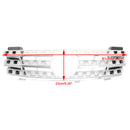 Vordere Stoßstangengrillgrill Fit Mercedes-Benz ML-Klasse W164 2005-2008 Chrom