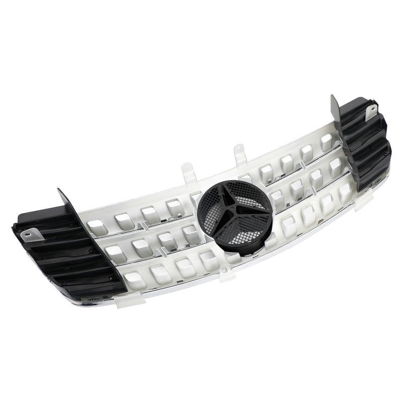 Vordere Stoßstangengrillgrill Fit Mercedes-Benz ML-Klasse W164 2005-2008 Chrom