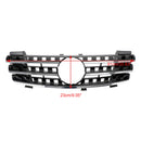 Grade dianteira cromada preta para Mercedes Classe ML W164 2005-2008
