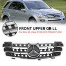 Frontgrill Chrom Schwarz für Mercedes ML Klasse W164 2005-2008