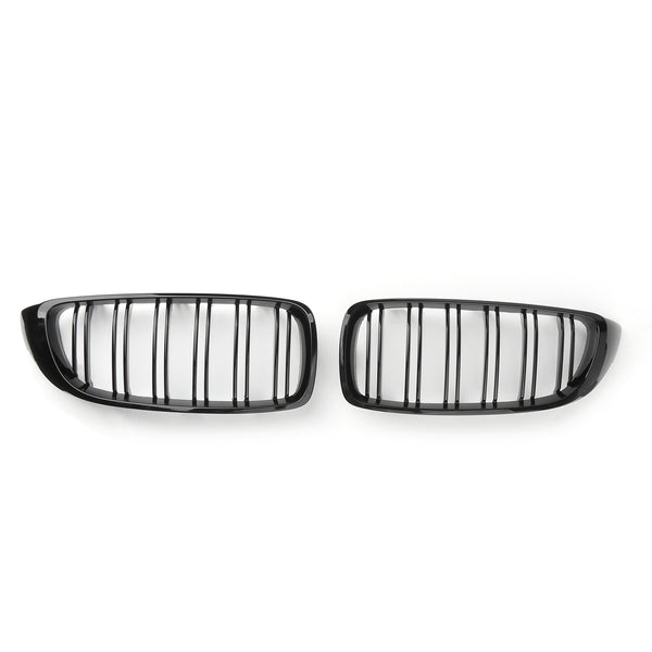 Nyre gitter dobbelt lamel sportsgrill til BMW F32 F33 F36 F82 (2014-2020) Gloss Black Generic