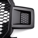 Sort forreste honeycomb kofangergitter til Ford F150 2018-2020 Raptor Style