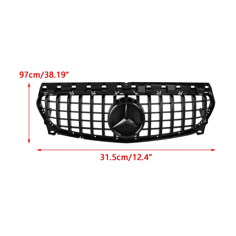 GT-R stil front kofanger grill velegnet til Mercedes Benz W117 CLA250 2013-2016 Generisk