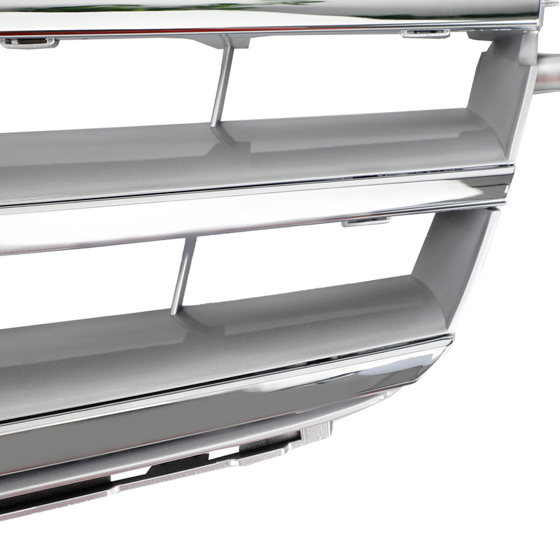Grill przedniego zderzaka do Benz Klasy C W204 z emblematem LED C300/C350 08-14 chrom