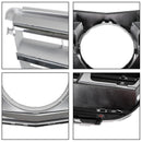 Grill przedniego zderzaka do Benz Klasy C W204 z emblematem LED C300/C350 08-14 chrom