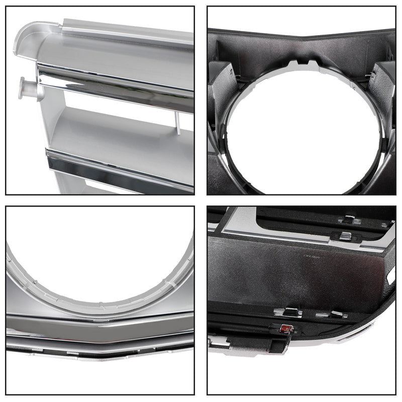 Grill przedniego zderzaka do Benz Klasy C W204 z emblematem LED C300/C350 08-14 chrom