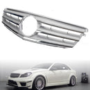 Grade do para-choque dianteiro para Mercedes-Benz Classe C W204 com emblema LED C300/C350 08-14 Cromado