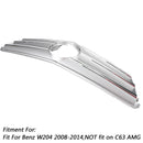 Grade do para-choque dianteiro para Mercedes-Benz Classe C W204 com emblema LED C300/C350 08-14 Cromado