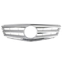 Grade do para-choque dianteiro para Mercedes-Benz Classe C W204 com emblema LED C300/C350 08-14 Cromado