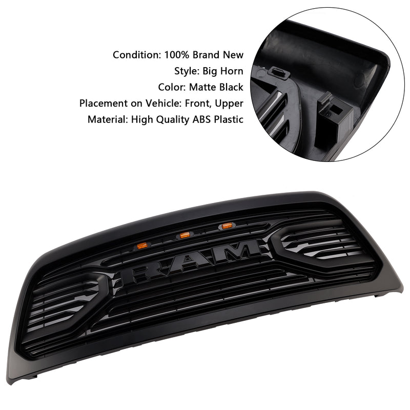 2013–2018 Dodge Ram 2500/3500 Laramie Limited Big-Horn Front Folor Bar Grille