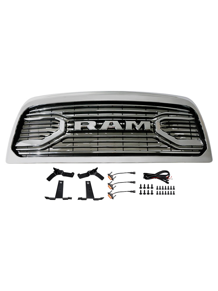 Dodge Ram 2500/3500 Laramie (Baujahre 2010–2018) mit LED-Beleuchtung und verchromtem Frontstoßstangengrill