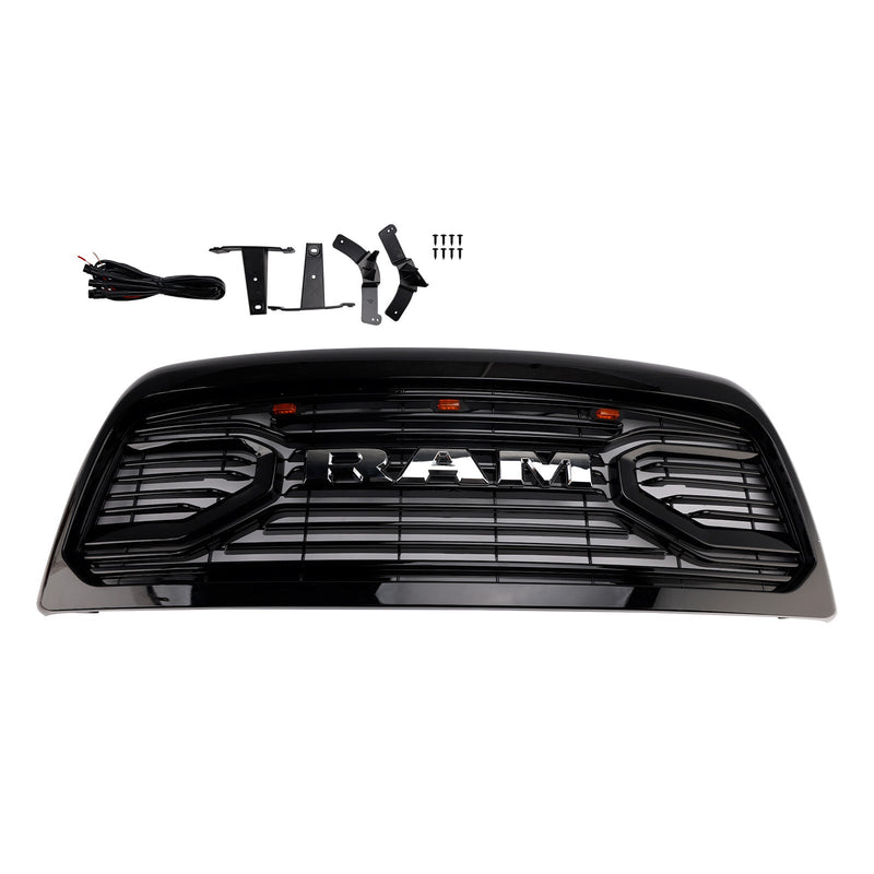 Dodge Ram 2500/3500 Laramie (Baujahre 2010–2018) mit schwarzem Frontstoßstangengrill und LED-Beleuchtung